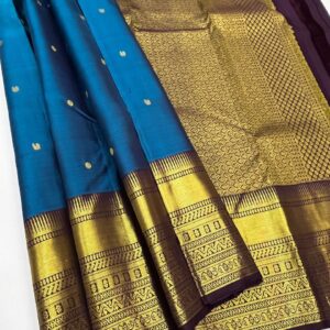 KANCHIPURAM HANDLOOM PURE SILK SAREE
