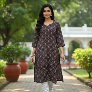 DTW STYLE LIVA SIDE OPEN KURTI