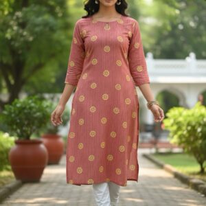 DTW STYLE LIVA SIDE OPEN KURTI