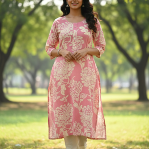 PURE COTTON SIDE OPEN KURTI