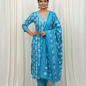 Gujarat print cotton chudidhar