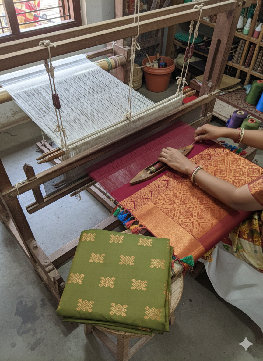 Pure kanjivaram silk saree