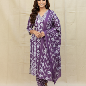 Hajrath print cotton chudidhar